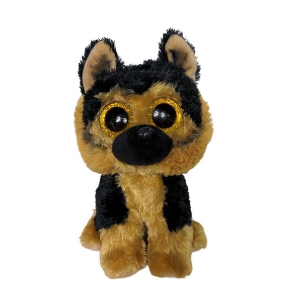 Ty Beanie Boo Spirit Black Brown German Shepherd Dog Stuffed Animal 2021 6.5" - Picture 1 of 6
